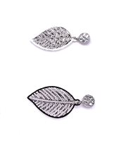 Orecchini Stocco Gioielli Donna in Oro bianco Zircone ORS 33 - ORS 33